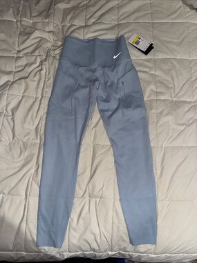 Nike Light Blue High-Waist Performance Leggings